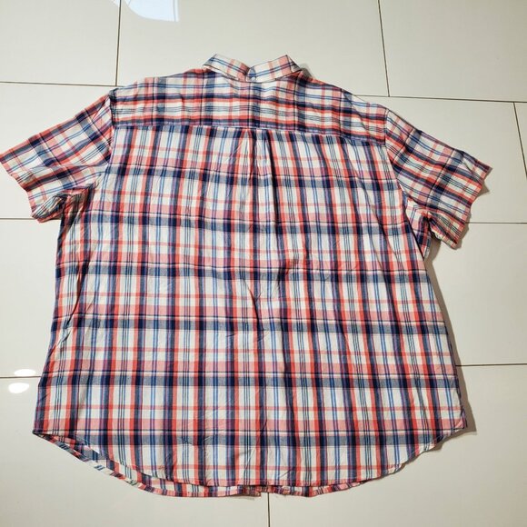 FOUNDRY PLAID SHIRT SHORT SLEEVE COTTON SIZE 3X - Picture 6 of 7